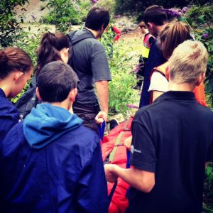 ASSAR_Police_cadets_North_Somerset_carrying a stretcher