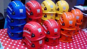 ASSAR colour coded technical rescue helmets